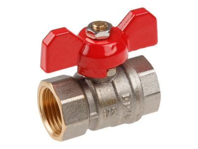Кран шаровый 1/2'' вн.-вн. бабочка PN30 AV Engineering AVE139012