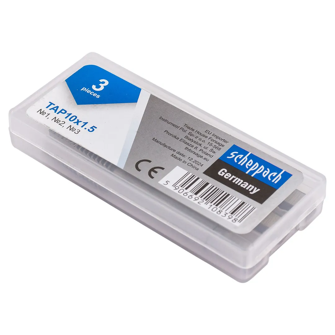 Метчик M10x1,5 3 шт Scheppach Sch-TAP10x1,5