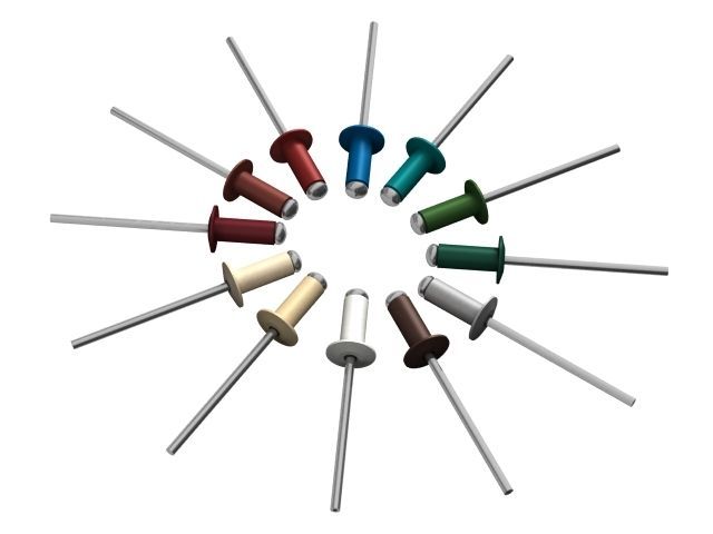 Заклепка вытяжная 4.0х10 мм алюминий/сталь, RAL 5005, 1000 шт в карт. уп., Цвет сигнальный синий Starfix SMC3-89899-1000