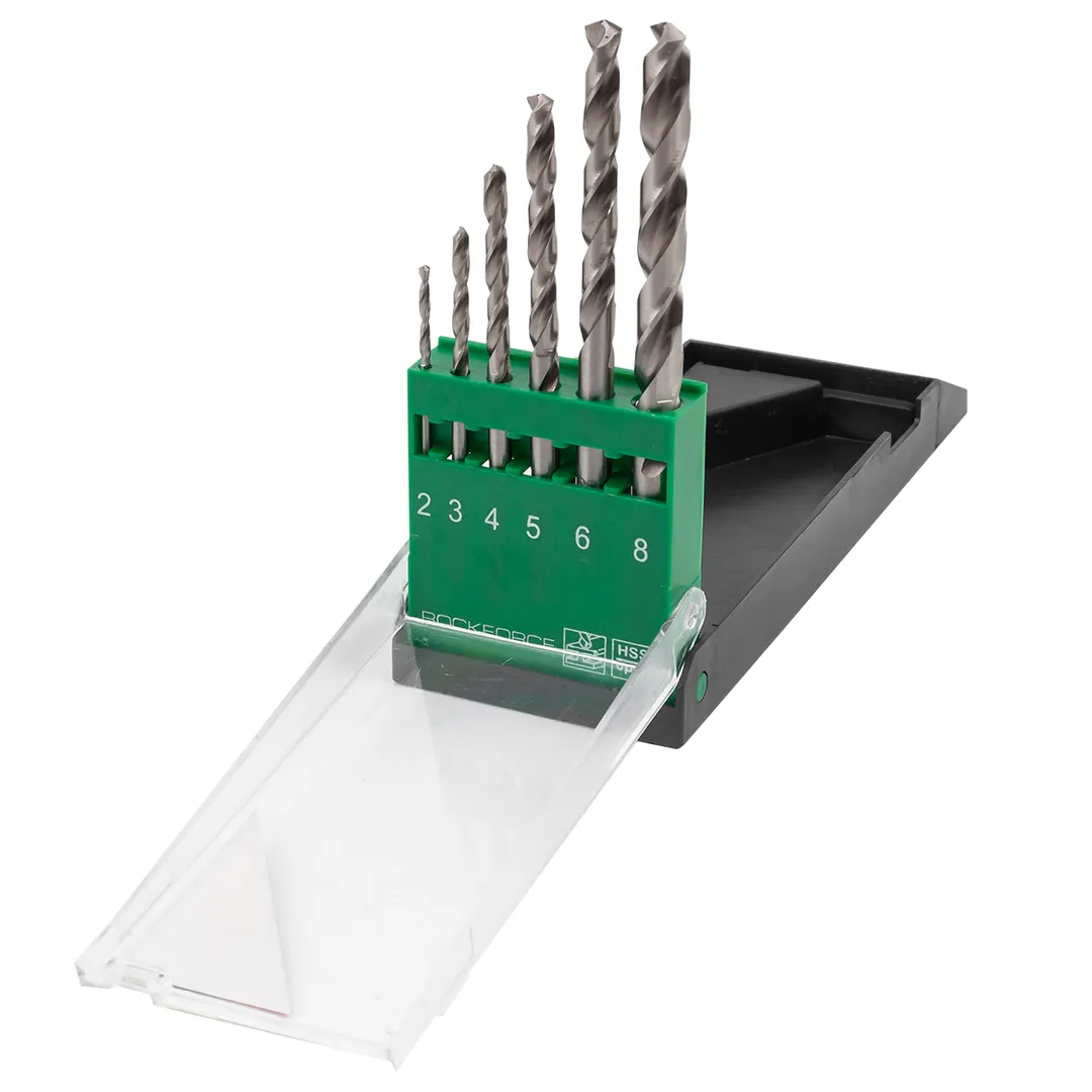 Набор сверл по металлу 6 пр., 2-8 мм RockForce RF-DBS06