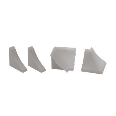 Комплект ПВХ аксессуаров к плинтусу LP темный пепел (118) EL-MECH-PLAST 86958