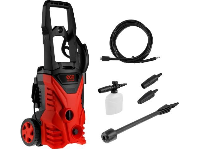 Очиститель высокого давления HPW-1400 1.65 кВт, 135 бар, 420 л/ч, самовсасывание, активный пеногенератор ECO EC4910-1