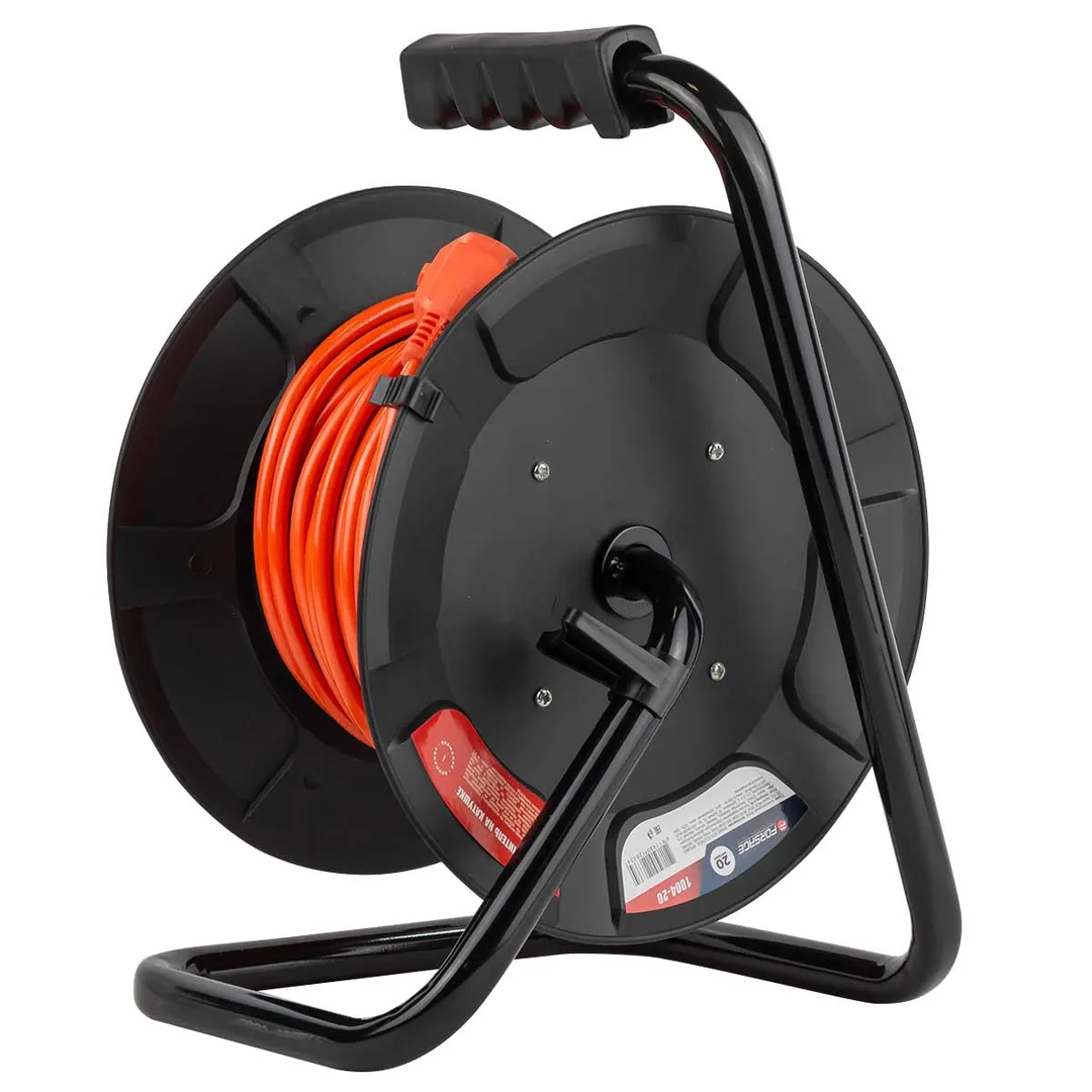 Удлинитель на катушке с розетками 20 м, 220В Forsage F-1004-20