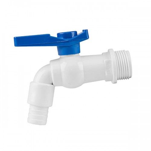 Кран полипропиленовый с входной наружной резьбой 3/4'' и выходом 1/2'' Bradas GTM3412PVC