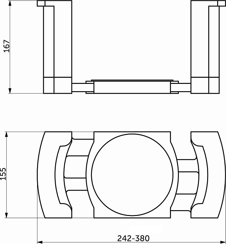 Держатель тарелок Evolution графит SLIMBOX EVOLUTION 117364