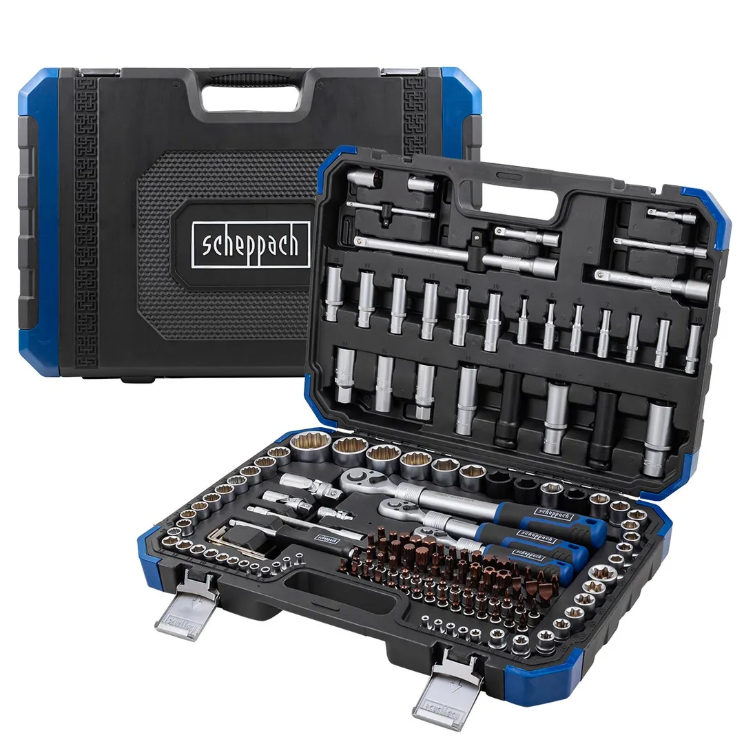 Набор инструментов 150+6 пр 1/4''&3/8''&1/2'' 6-гр Scheppach Sch-41501-5 (Premium)