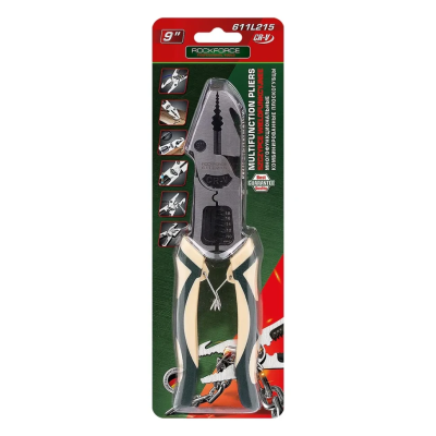 Плоскогубцы комбинированные многофункциональные 220 мм RockForce RF-611L215