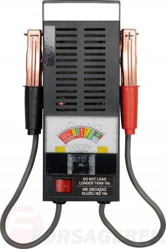 Тестер аккумуляторов аналоговый 6V, 12V, CCA200-1000A Yato YT-8310