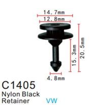 Клипса для крепления внутренней обшивки а/м Фольксваген, пласт., 100 шт Forsage C1405(VW)