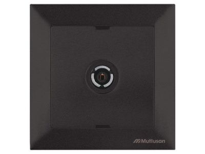Розетка телевиз. 1-ая, скрытая, с/з, 11dB, переходная, черная, DARIA, Mutlusan 21201700184