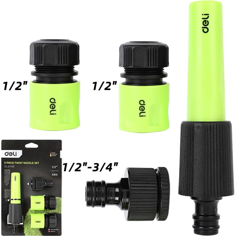 Набор соединителей-коннекторов Deli GS EDL8798, 1/2", 4 шт.