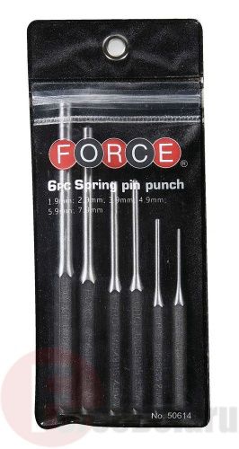 Набор выколоток с отверстием 1.9-7.9 мм 6 пр. Force 50614