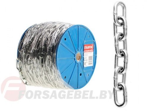 Цепь сварная короткозвенная, оцинк. DIN 766 Starfix