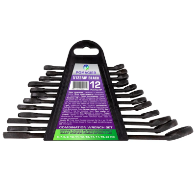 Набор ключей комбинированных 12 пр. 6-22 мм POMAGIER POM-5123MP Black