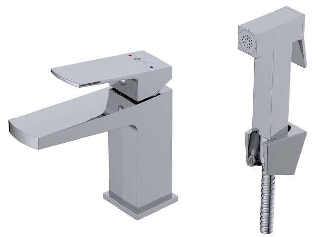 Смеситель для биде, Lt D35, серия NEO, высота излива - 115 мм, длина илива - 122 мм излив монолитный. AV Engineering AVNEO1-A170-112