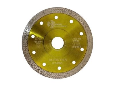 Алмазный круг 125х22 мм по керамике сплошн.ультратонкий Ultra Thin X-Turbo 1,2 мм Trio-Diamond UTX520