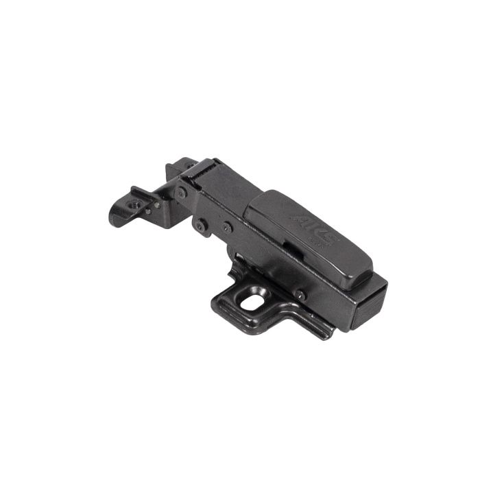 Петля д/алюм.рамки Z-1 накладная с доводчиком h0 clip-on черная (саморезы, заглушки) AKS PLUS 88327