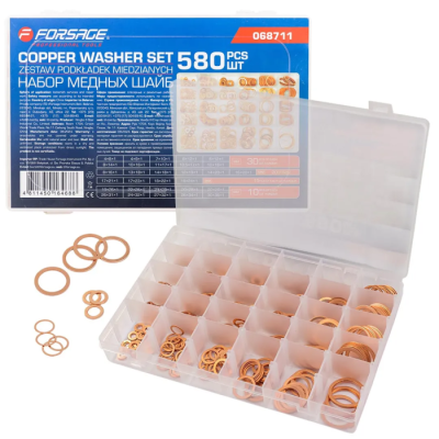 Набор медных шайб 580 шт Forsage F-068711