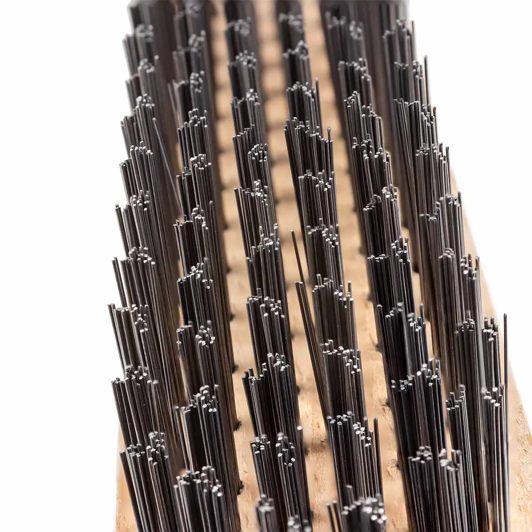 Щетка по металлу ручная в деревянном корпусе 6x15 рядов Forsage F-340117232