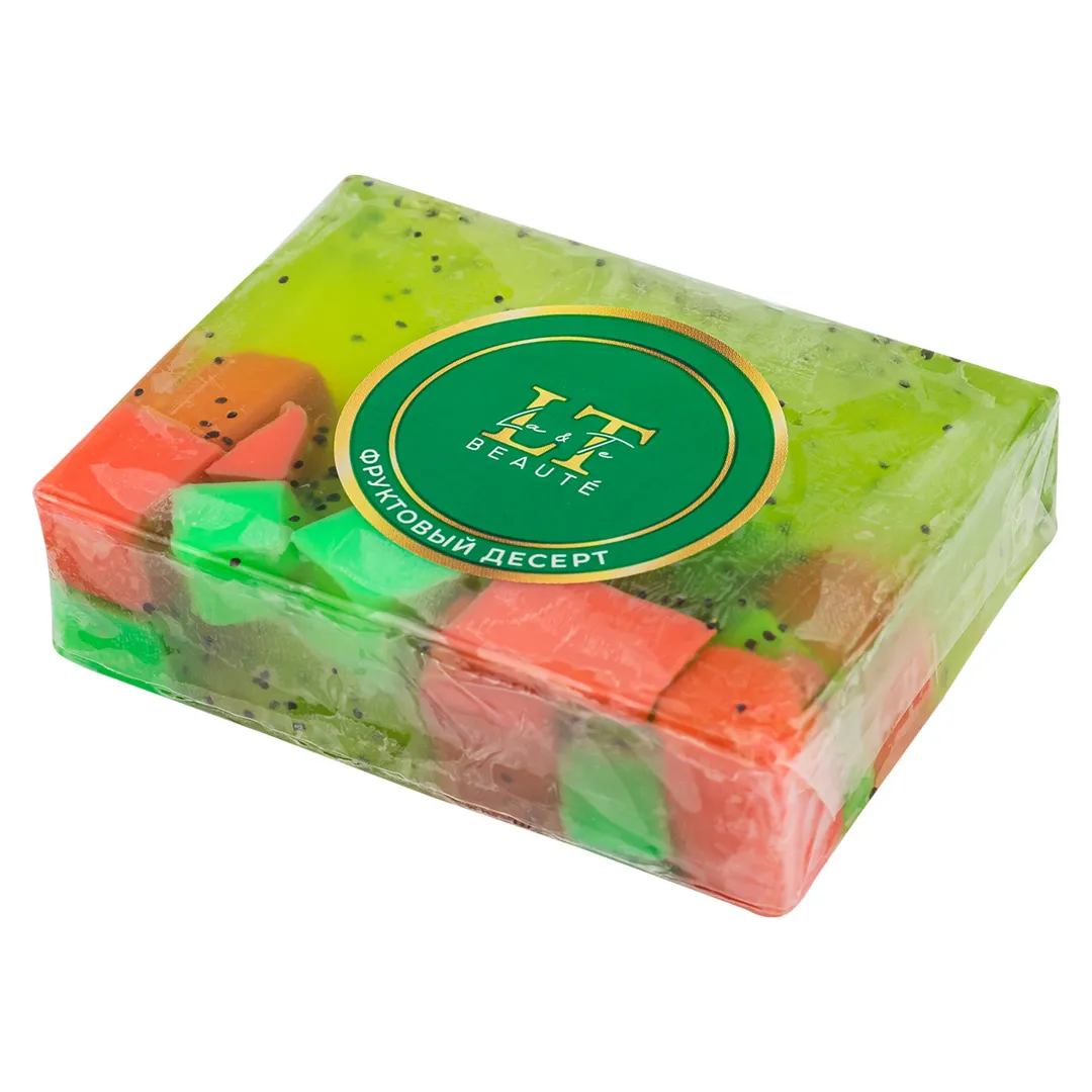 Мыло твердое ручной работы с добавлением эфирных масел ''Фруктовый десерт'' La and Te beaute LT-6211(+ уп)