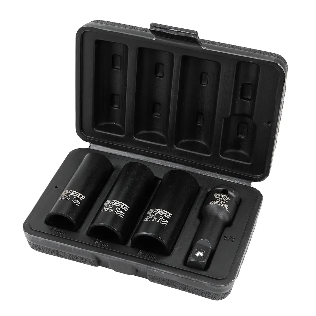 Набор ударных головок-экстракторов 17-21 мм 1/2'' 6-гр 4 пр Forsage F-4267