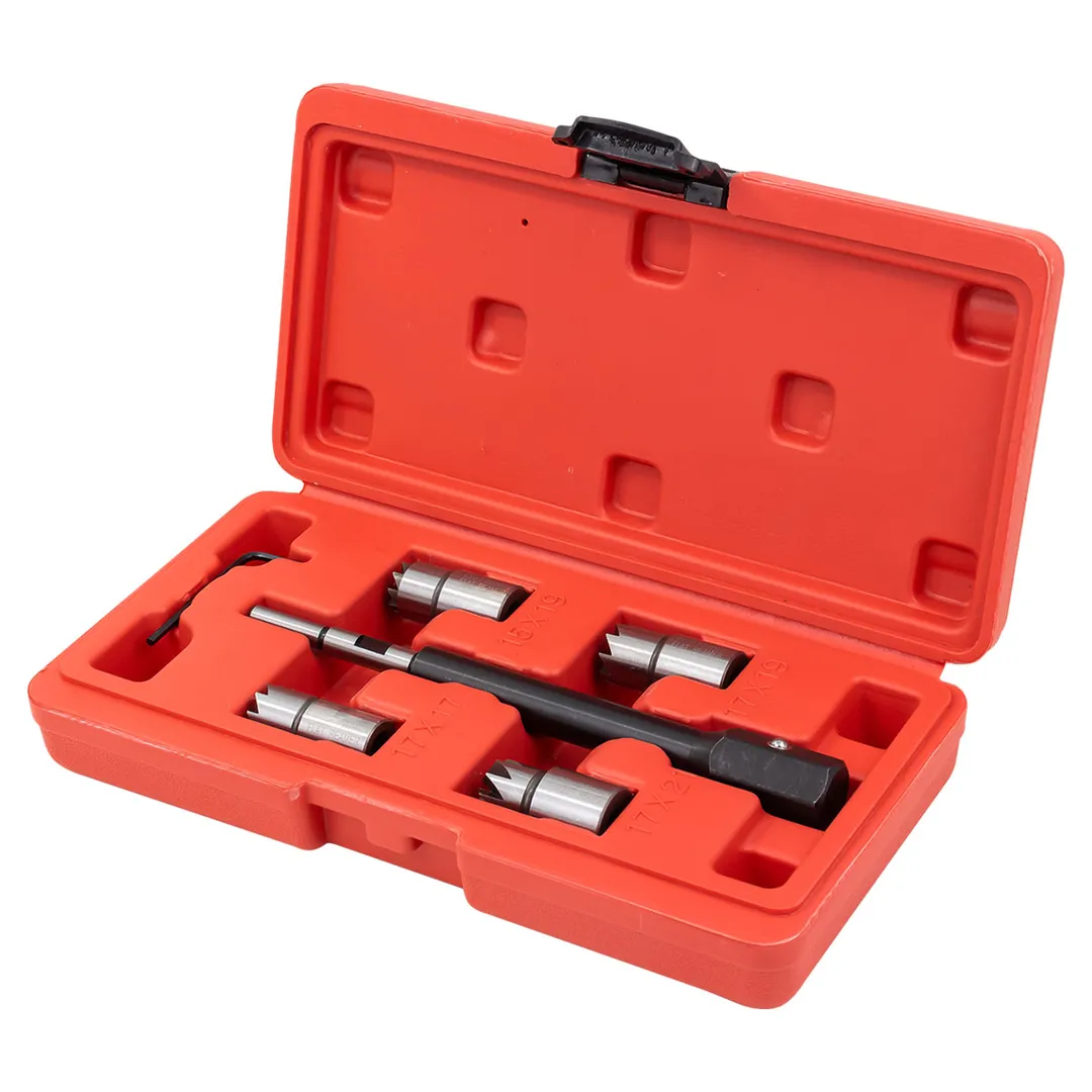 Набор фрез для чистки и восстановления посадочных мест дизельных форсунок 6 пр ForceKraft FK-906G1