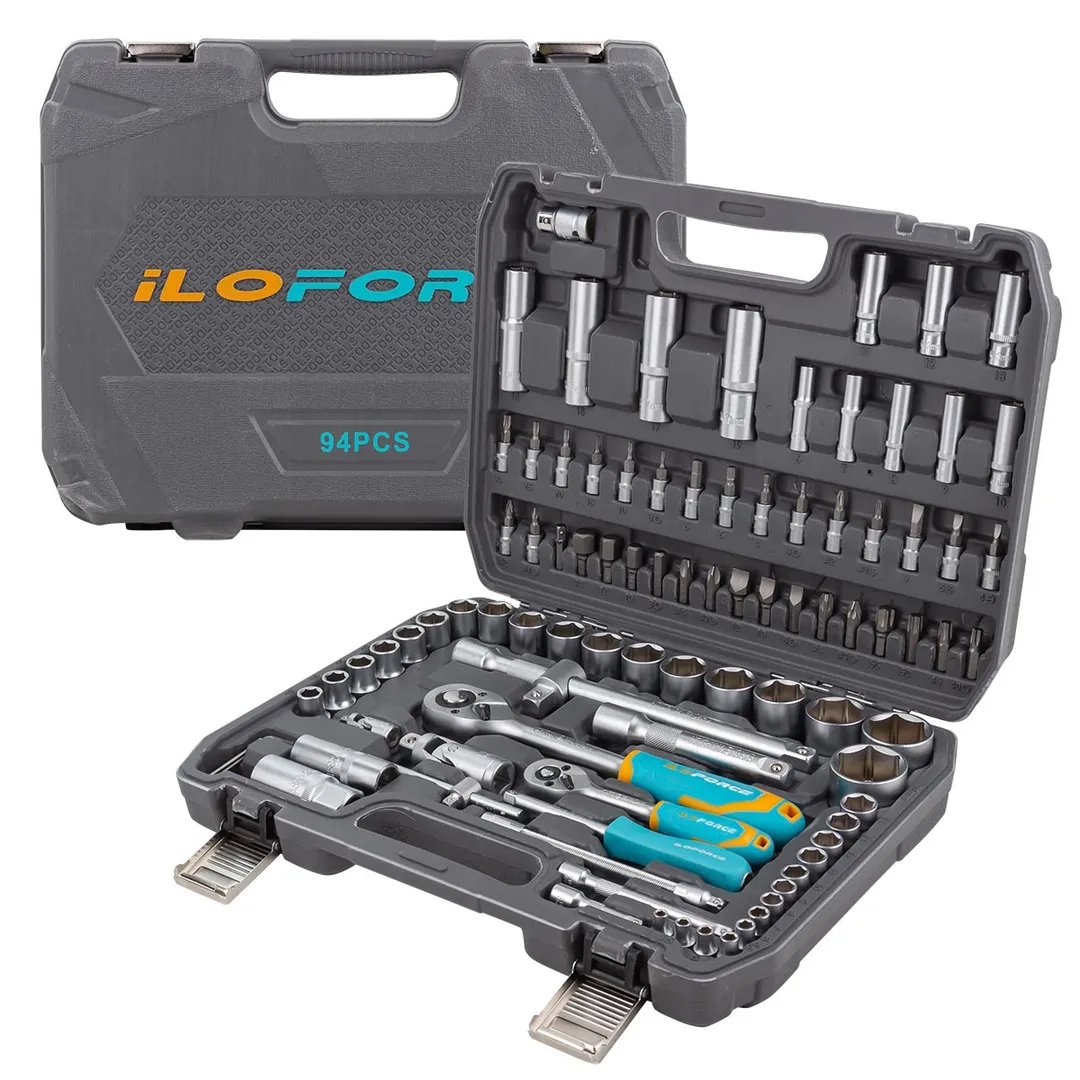 Набор инструментов 1/4"&1/2" 6-гр 94 пр. ILOforce IF-4941-5