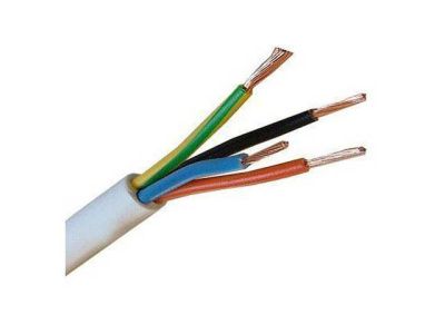 Провод ПВС 4х4,0, бухта 100 м, белый ККЗ KKZ40-00008027