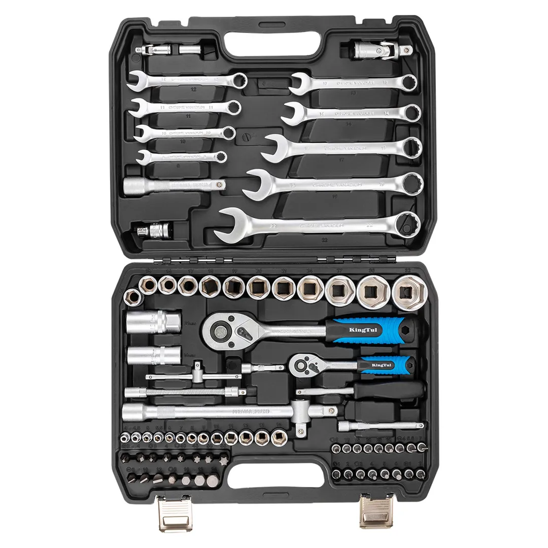 Набор инструментов 82 пр1/4''&1/2'' 6-гр KINGTUL KT-82