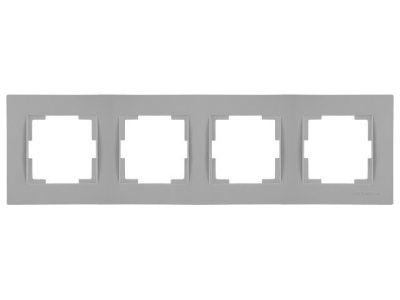 Рамка 4-ая горизонтальная серая, RITA, Mutlusan 22208001403