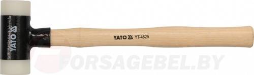 Молоток безинерционный с деревянной ручкой 490 гр. d45 мм PU Yato YT-4626