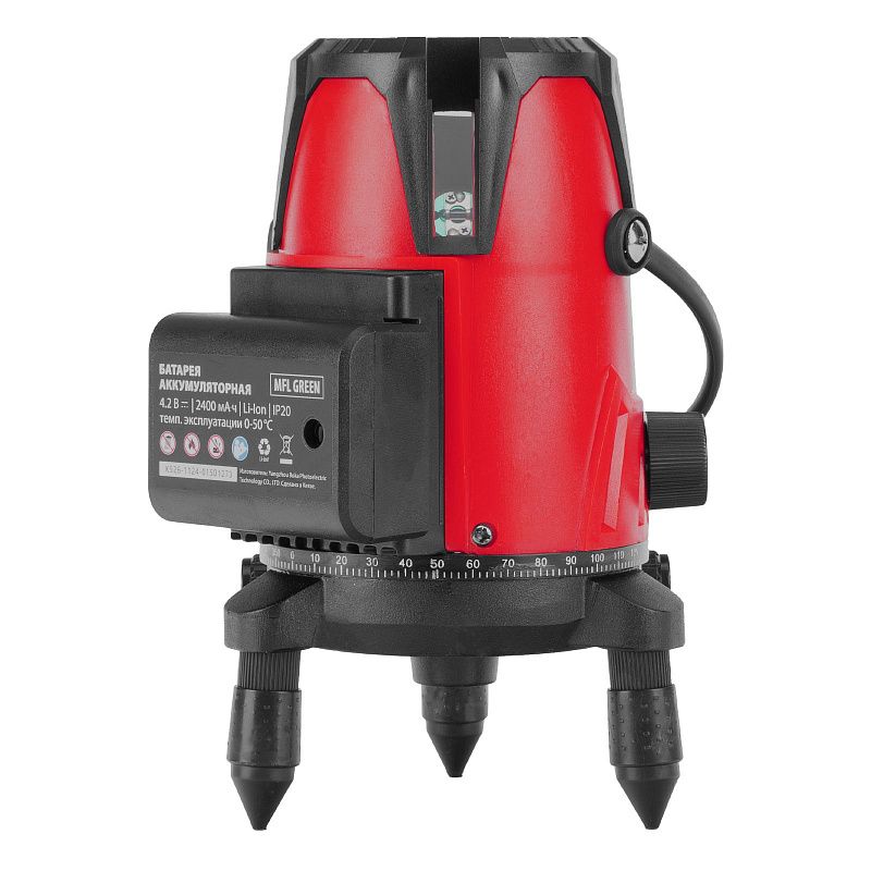 Лазерный уровень MFL GREEN, 30 м, зеленый луч, акк. Li 2400 mAh, сумка, резьба 5/8" MTX 35015