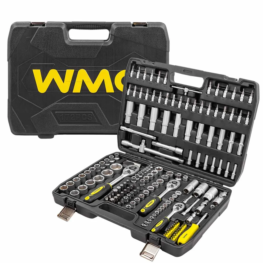 Набор инструментов 171 пр. 1/4'',3/8''&1/2'' 6-гр. WMC TOOLS WMC-41723-5