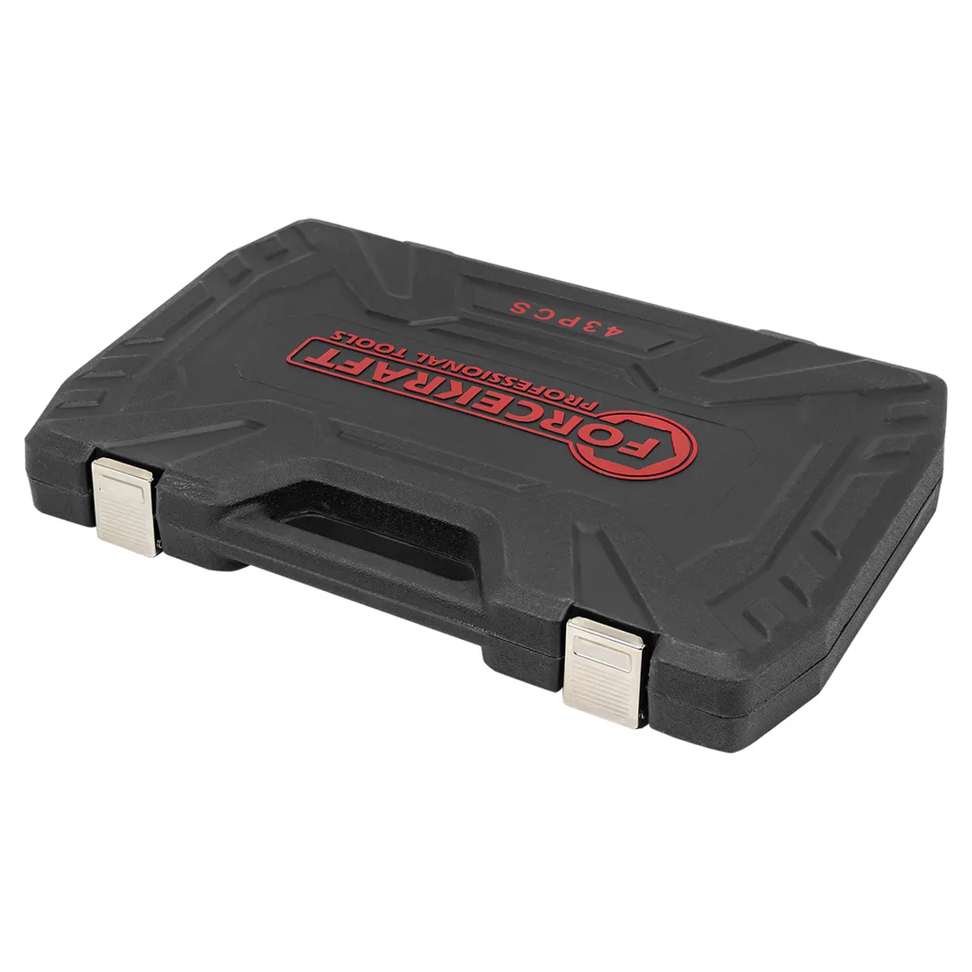 Набор ударных глубоких и коротких головок 8-32 мм 43 пр 1/2'' 6-гр ForceKraft FK-6431-5MPB