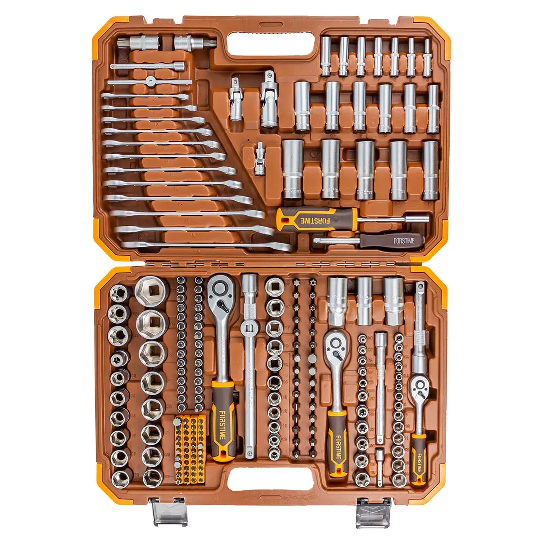 Набор инструментов 216 пр. 1/4"&3/8"&1/2" 6-гр FORSTIME FT-38841