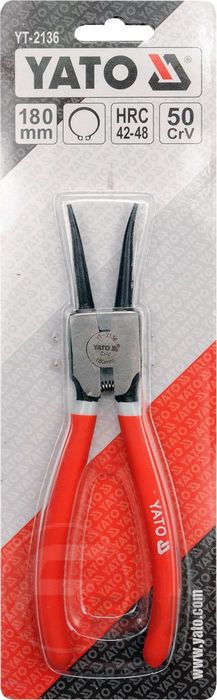 Съемник стопорных колец, разжим 180 мм, прямой CrV Yato YT-2136
