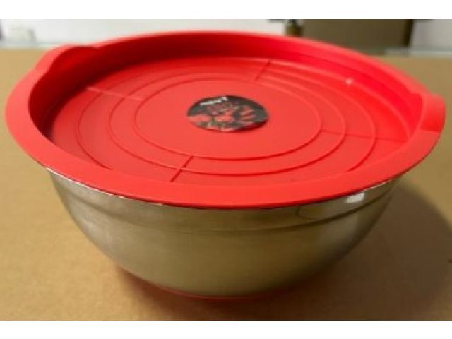 Миска для взбивания из нержавеющей стали, диаметр 20 см, с крышкой, серия CHEF, PERFECTO LINEA 24-250220