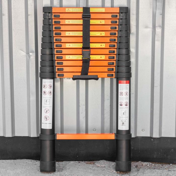 Лестница телескопическая алюм. бытовая 3.8м, 13 ступ. ISMA ISMA-UP380