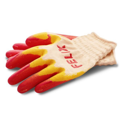 Перчатки трикотажные с двойным латексным покрытием FELIX 410060011