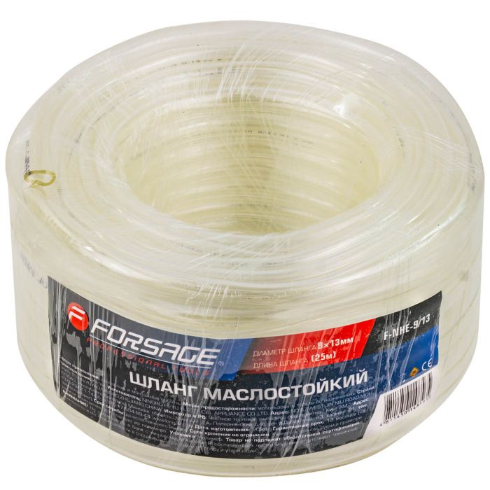 Шланг ПВХ маслостойкий 12х16 мм, 25 м Forsage F-NHE-12/16