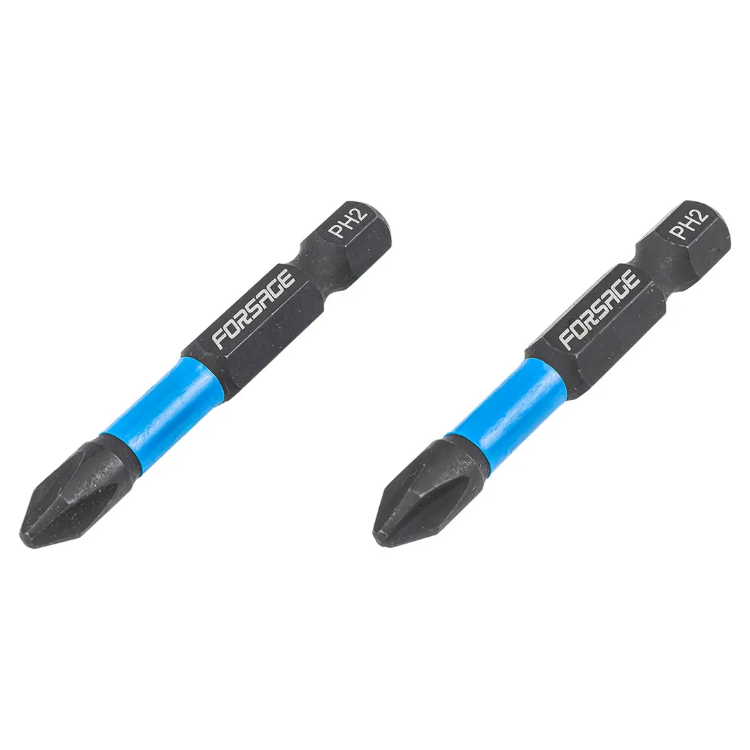 Набор торсионных бит PH2 1/4" 2 пр. 50 мм Forsage F-38676