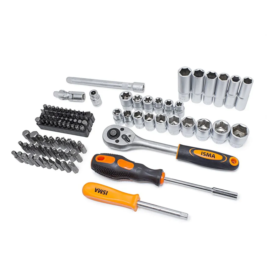 Набор инструментов 216 пр 1/4''&3/8''&1/2'' 6-гр ISMA ISMA-38841