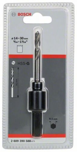 Адаптер 9,5 мм с посадкой 1/2'' для коронок 14-30 мм BOSCH (2609390588)