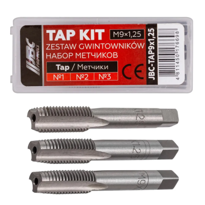 Метчик M9x1,25 3 шт JBC JBC-TAP9x1,25