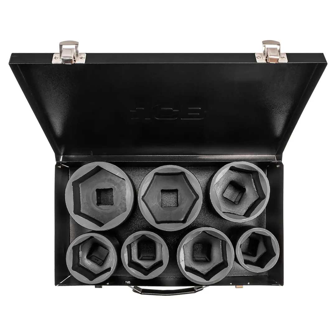 Набор головок ударных 46-75 мм 1'' 6-гр 7 пр JCB JCB-8071-5MPB