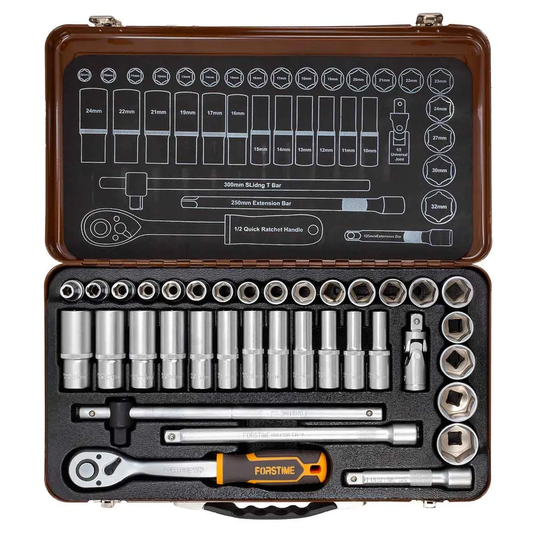 Набор инструментов 36 пр. 1/2'' 6-гр FORSTIME FT-4362M