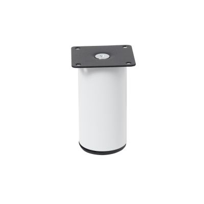 Опора меб. мет. d50 h100 белая AKS 102523