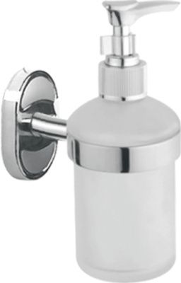 Дозатор жидкого мыла, сталь + стекло, хром Ledeme L1927