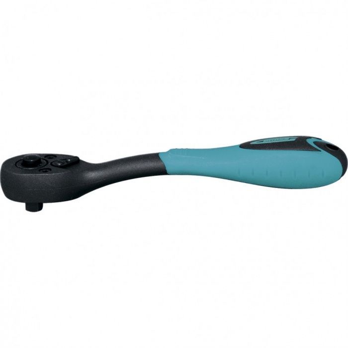 Трещотка 1/4'' 72 зуба 150 мм Comfort с быстрым сбросом, CrV двухкомпонентная рукоятка Gross 14086