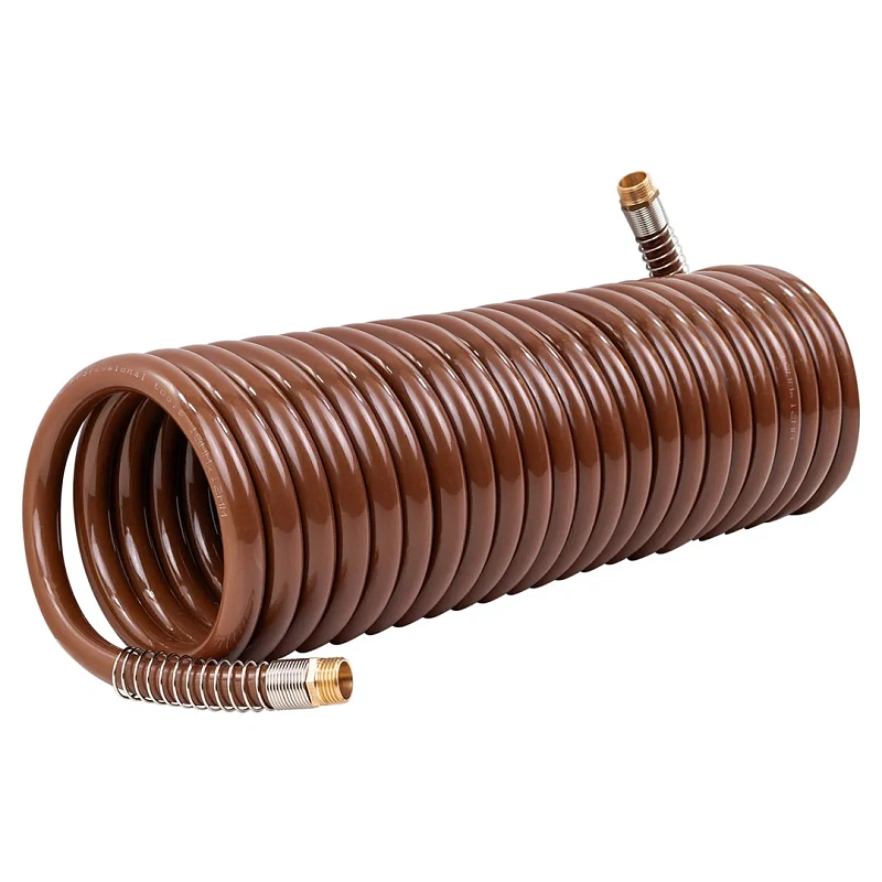 Шланг витой полиуретановый 12х18 мм, 10 м с резьбовыми наконечниками 1/2'' FORSTIME FT-1812-10M